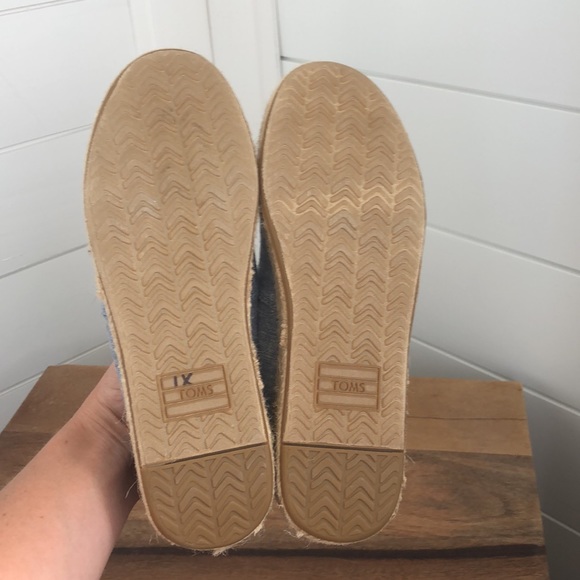 NWOT Toms Open Toe Alpargata Chambray Espadrille. - Picture 17 of 17